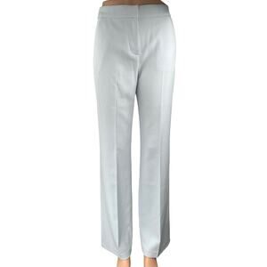BCBGMAXAZRIA Women's White High Waisted Straight Leg Trouser Dress Pants Size 0